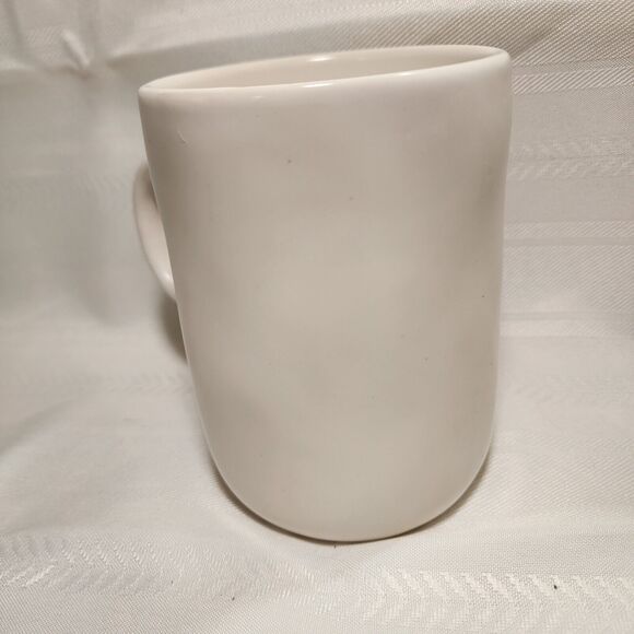 Rae Dunn by Magenta Mug JITTER BUG Coffee Tea Farmhouse Decor Dimple White Cup - Picture 7 of 16